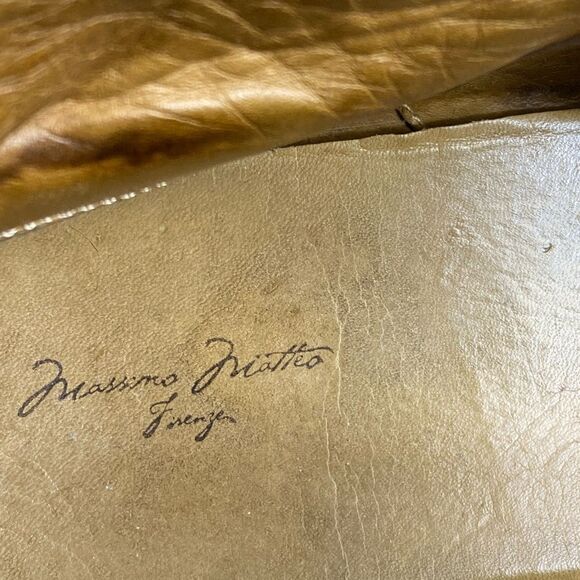 Mens massimo matteo 5 eye leather chukka cap boots suze 13 - Picture 7 of 9